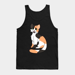 Calico Cat Sitting Tank Top